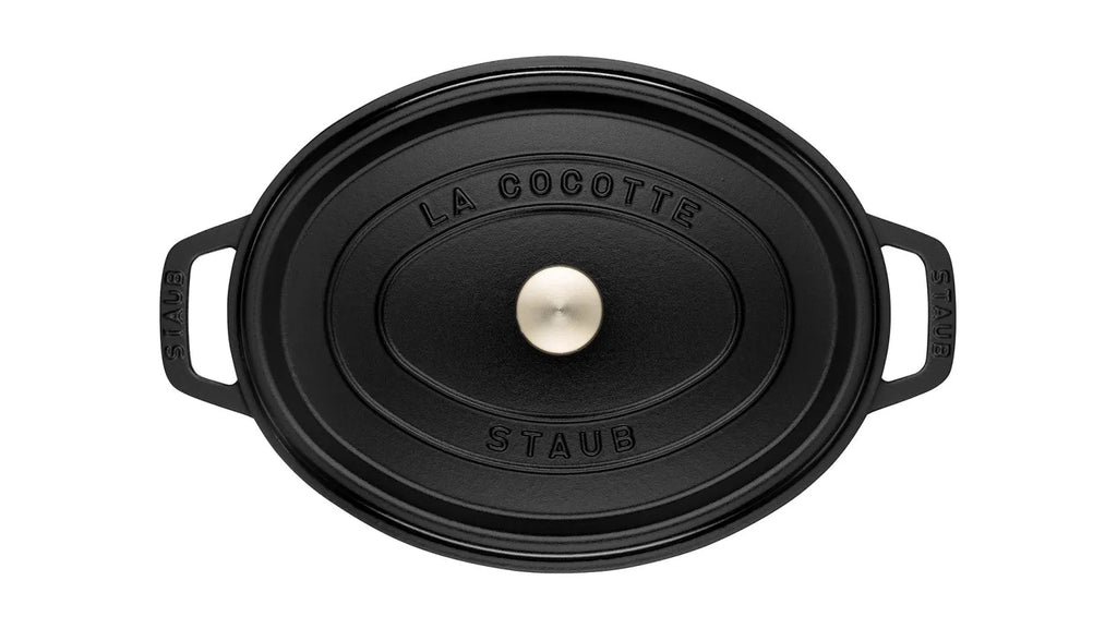 2025 Staub Cocotte Ovalada 12L – Cocotte de Hierro Fundido de Alta Calidad para una Cocción Uniforme de Grandes Platos