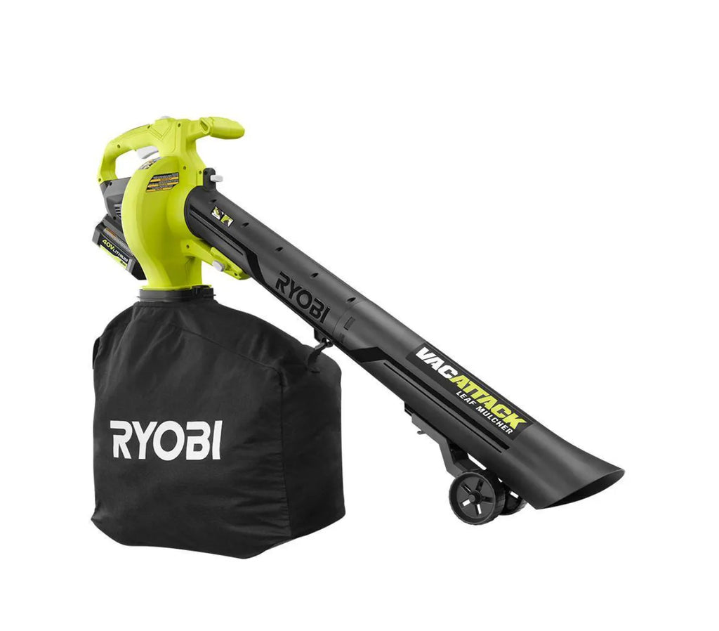 2025 RYOBI RY40451-2B Aspirador/Soplador inalámbrico Vac Attack 40V con (2) baterías 5,0 Ah y (1) cargador