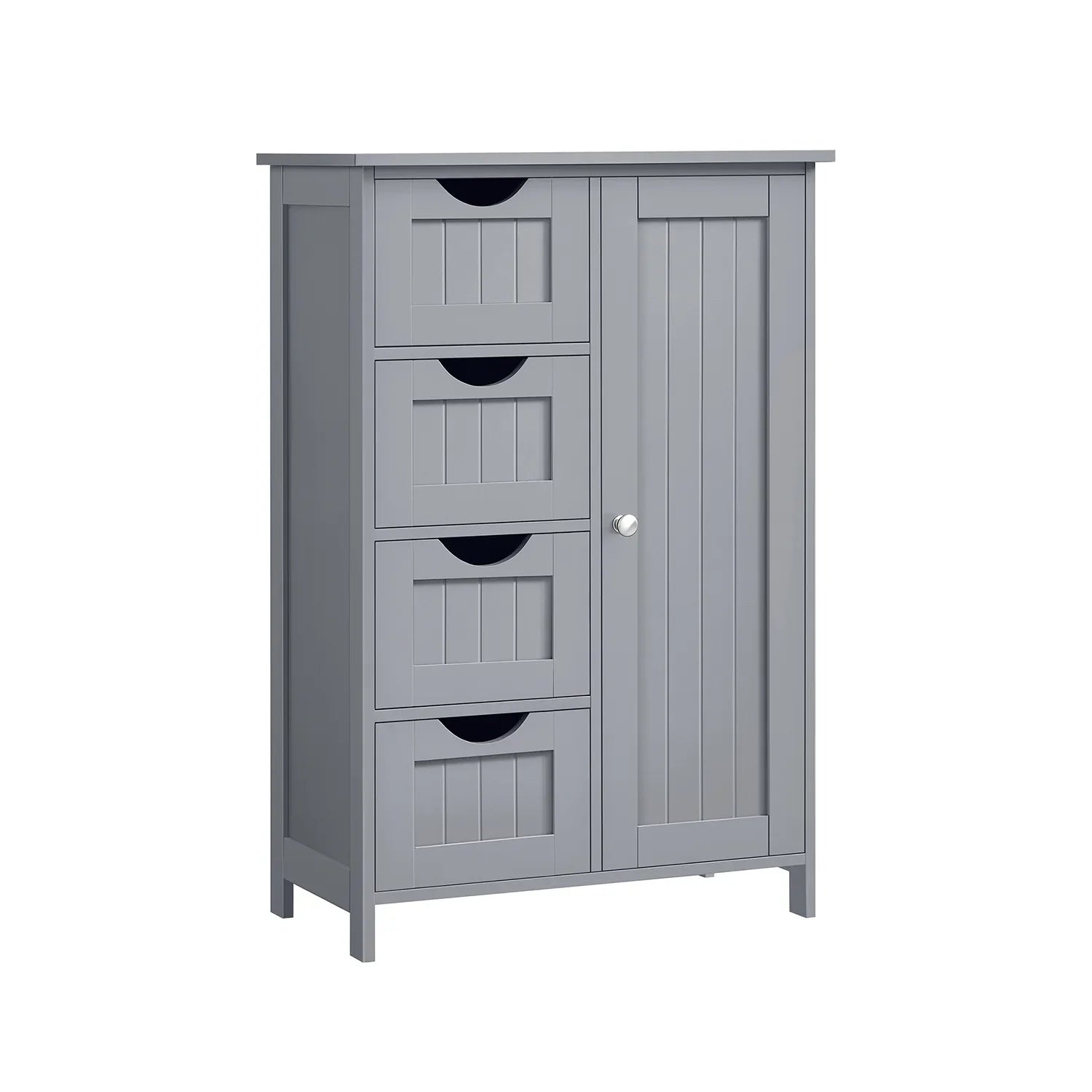 Armario de Baño Estrecho Cómoda con Cajones Estante Ajustable