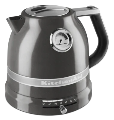 2025 Set de desayuno KitchenAid Artisan que incluye hervidor 5KEK1522, tostadora de 2 ranuras 5KMT2204 y tostadora para panecillos