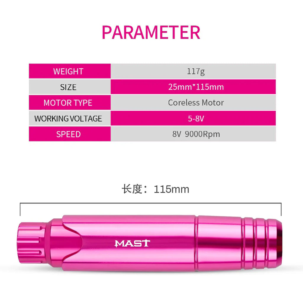 Kit de Máquina de Tatuaje Mast P10 con Fuente de Poder Halo – SMP