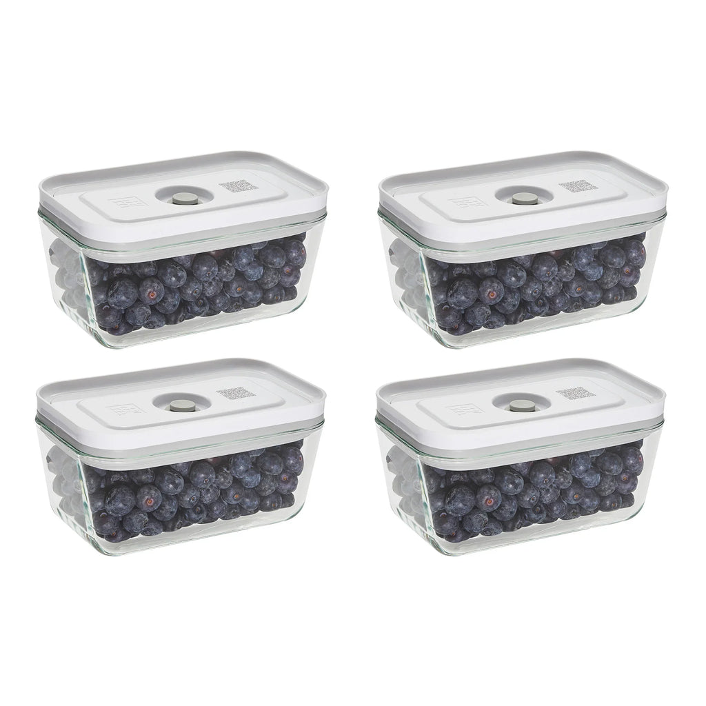 2025 ZWILLING Fresh & Save - Set de 4 recipientes de vidrio para conservación al vacío