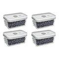 2025 ZWILLING Fresh & Save - Set de 4 recipientes de vidrio para conservación al vacío