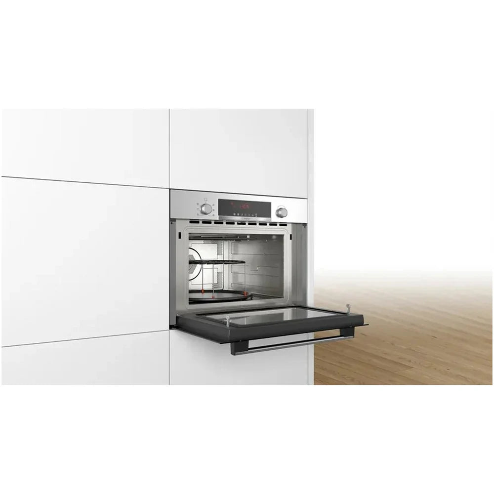 2025 Horno Microondas Empotrable Bosch CMA583MS0B Serie 4 con Aire Caliente, 60 x 45 cm, Acero Inoxidable