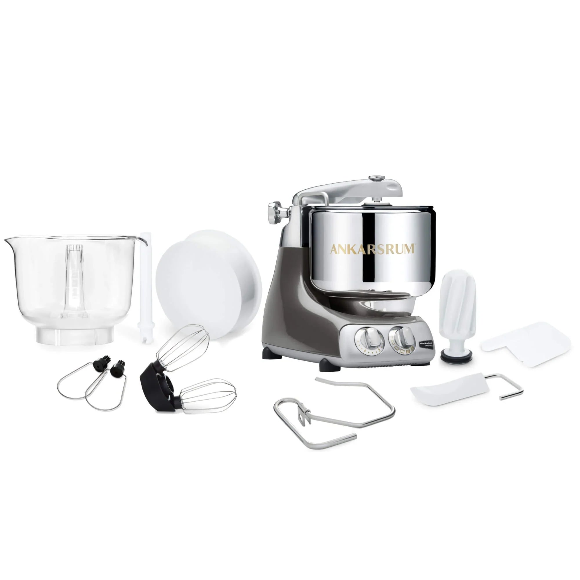 2025 Ankarsrum Assistent Original 6230 – Robot de cocina en cromo negro, potente y elegante