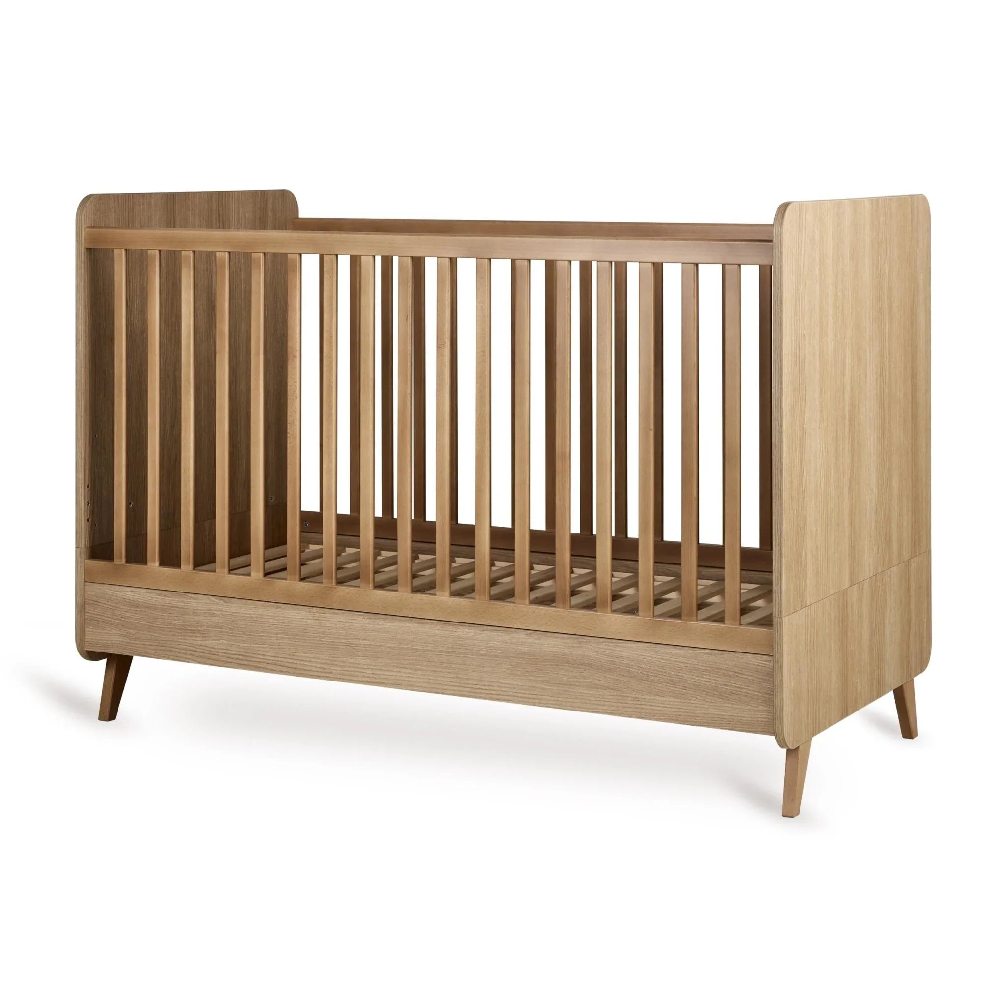 2025 Cuna Loft – Honey Ash 140x70 cm (conversión posible a cama infantil 140x70 cm)