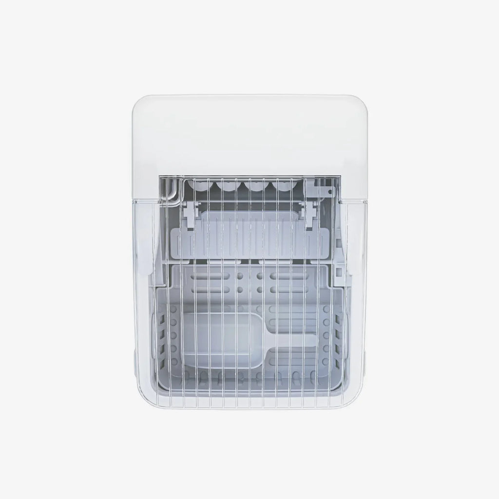 Máquina de Hielo de Mostrador - 2L Autolimpiante - Producción Diaria de 15 kg - Blanco