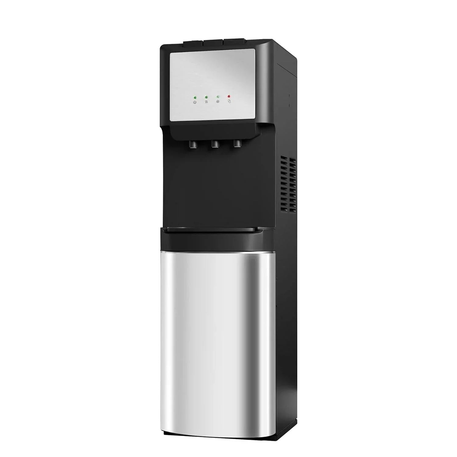2025 Fuente de agua de 5 galones con carga inferior – 3 temperaturas con seguridad infantil – Negra
