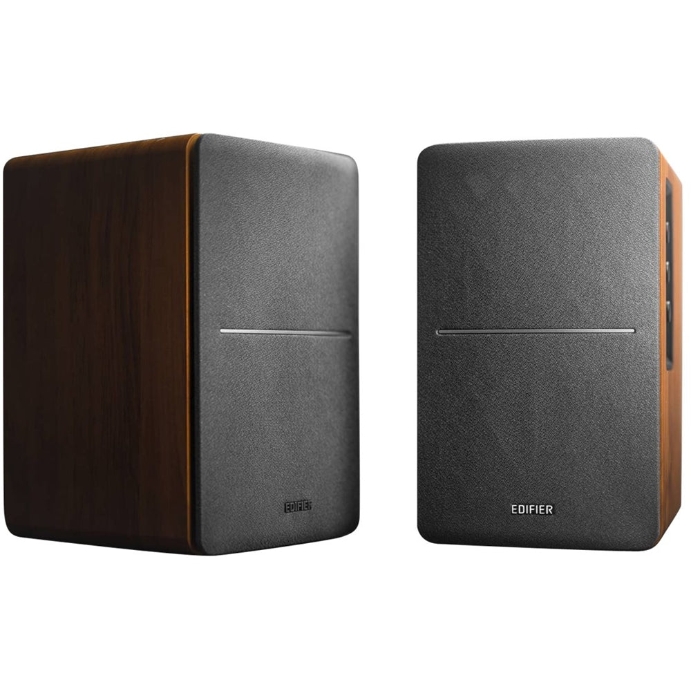 2025 Edifier - R1280DB Altavoces Bluetooth Activos de Estantería, Altavoces de Computadora - 42W RMS, Entrada Óptica - Monitores de Estudio Inalámbricos - Marrón