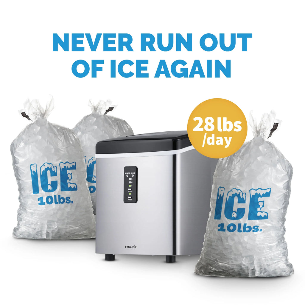 2025 Máquina de Hielo de Encimera Newair® – Cubos de Hielo en Forma de Bala