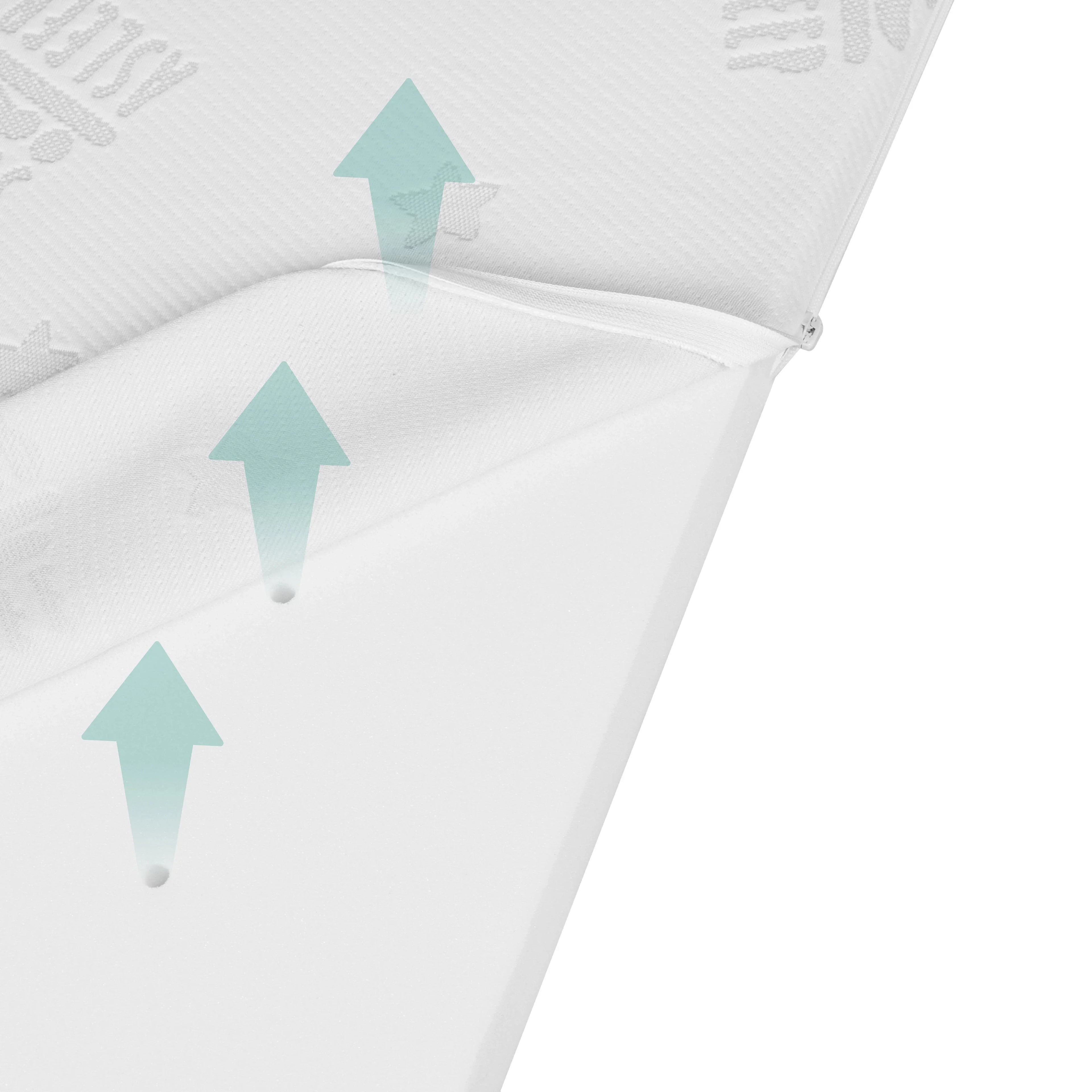 Colchón para bebés y niños COMFORT AIR ROLL safe asleep® con funda de jacquard