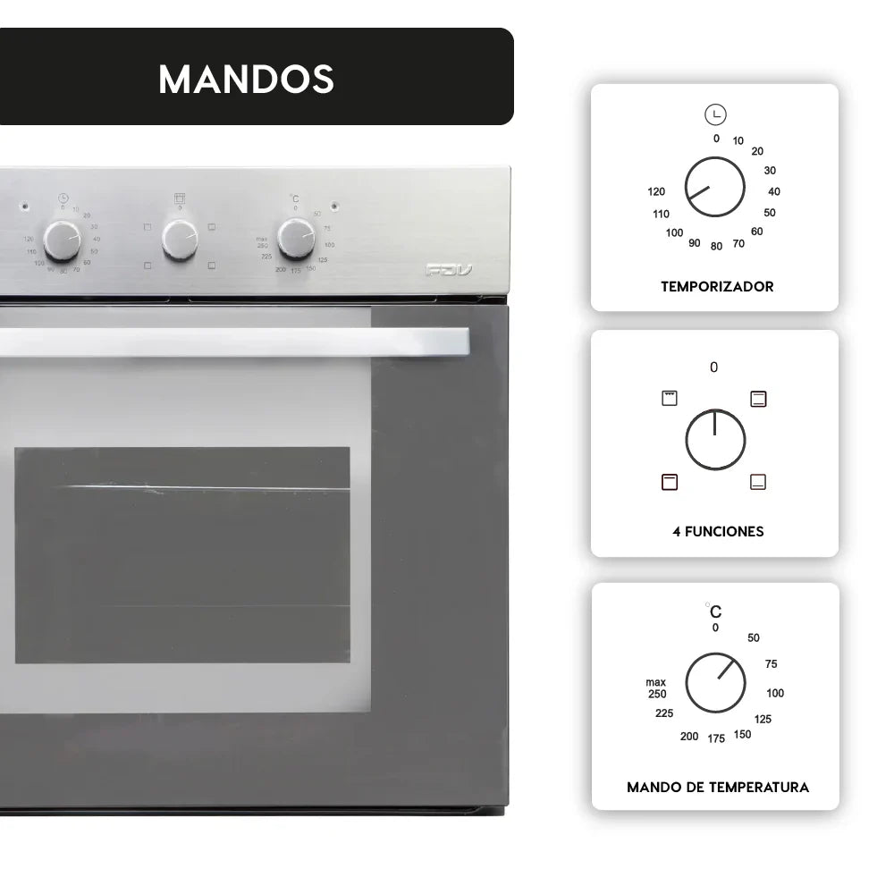 2025 Horno Empotrado Elegance III 52 Lts FDV