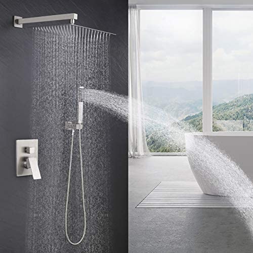 Sistema de Ducha KES con Cabezal de Ducha de Lluvia de 12 Pulgadas