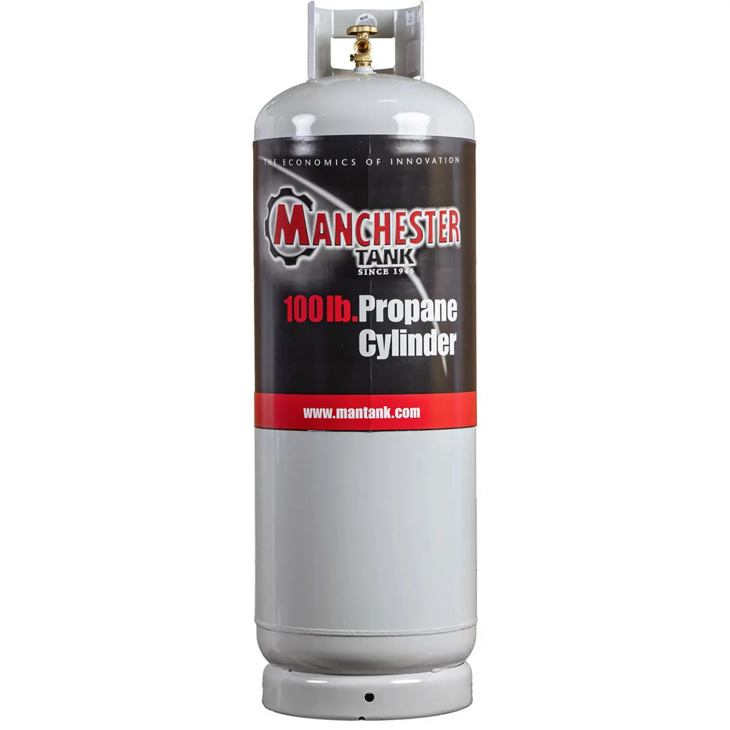 Cilindro de Propano Vacío de Acero Manchester Tank de 100 lb, Tipo 1