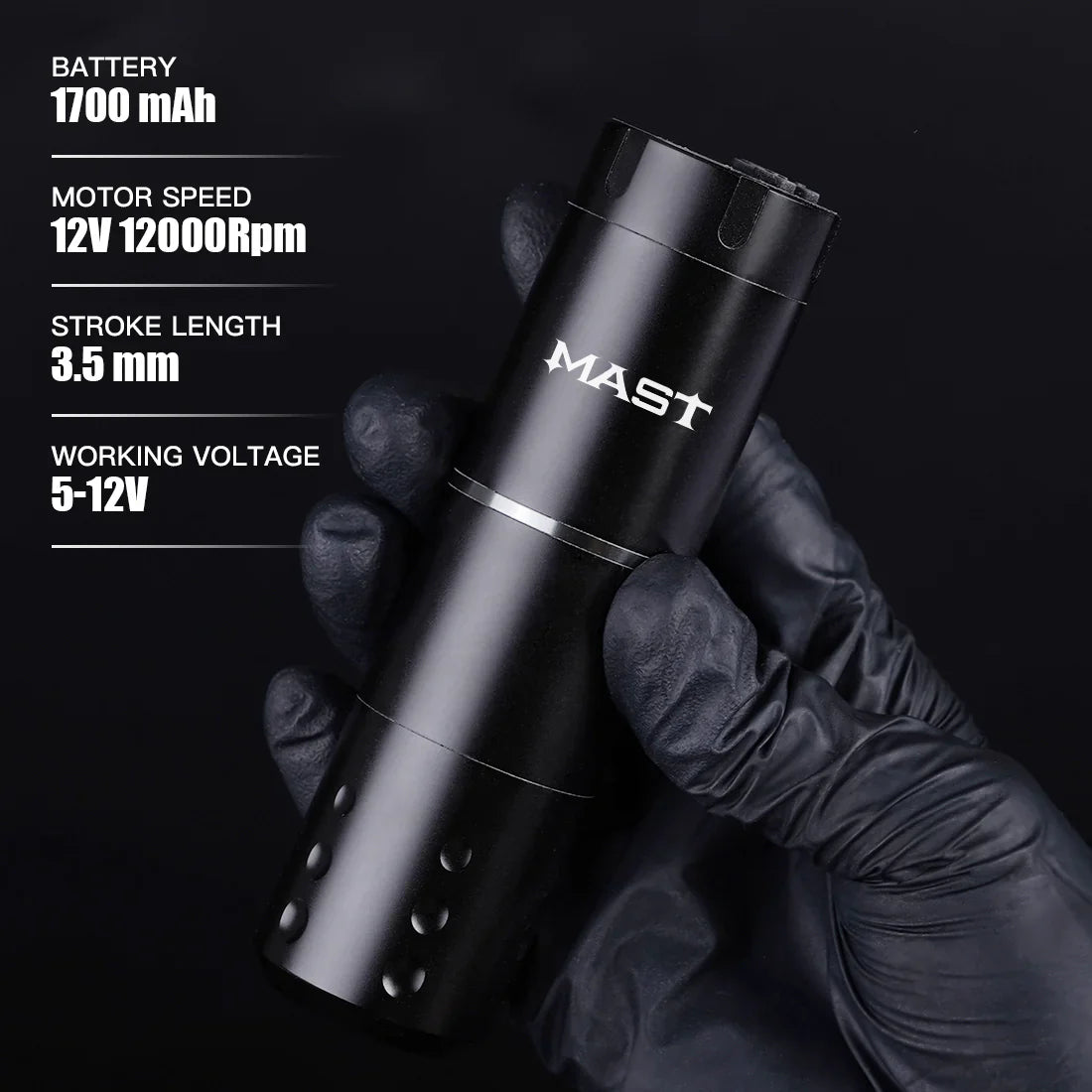 Máquina de Tatuaje Inalámbrica Mast A1 de Nueva Generación con Recorrido de 3.5 mm