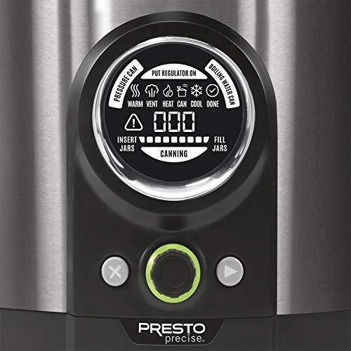 2025 Presto 02144 Envasadora Digital a Presión de 12 Cuartos – Acero Inoxidable Negro