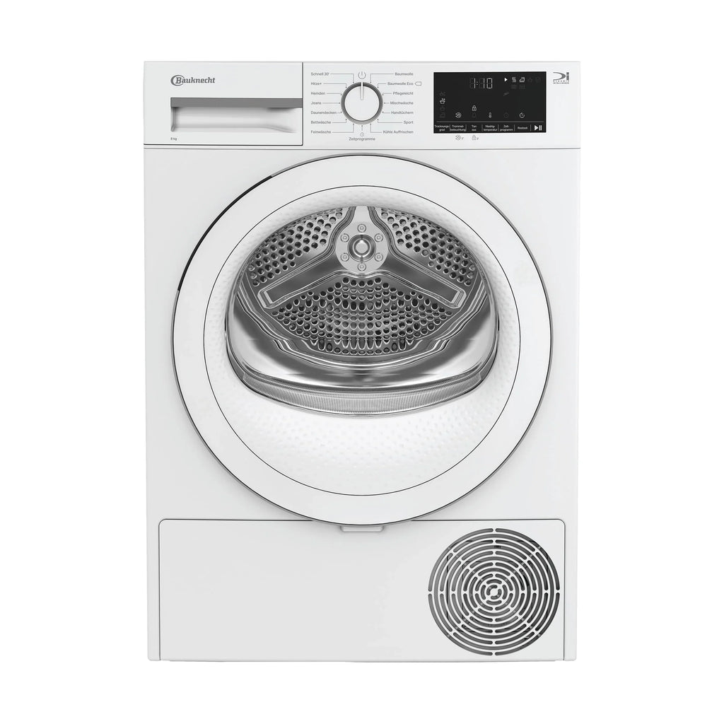 2025 Bauknecht BD 8D WWS Secadora con bomba de calor / 8 kg / Clase energética A++ / Precision Dry – secado inteligente / Motor inverter / Slim – profundidad extra compacta de solo 46 cm / Iluminación del tambor