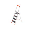 Escalera de 4 Peldaños Negro y Naranja