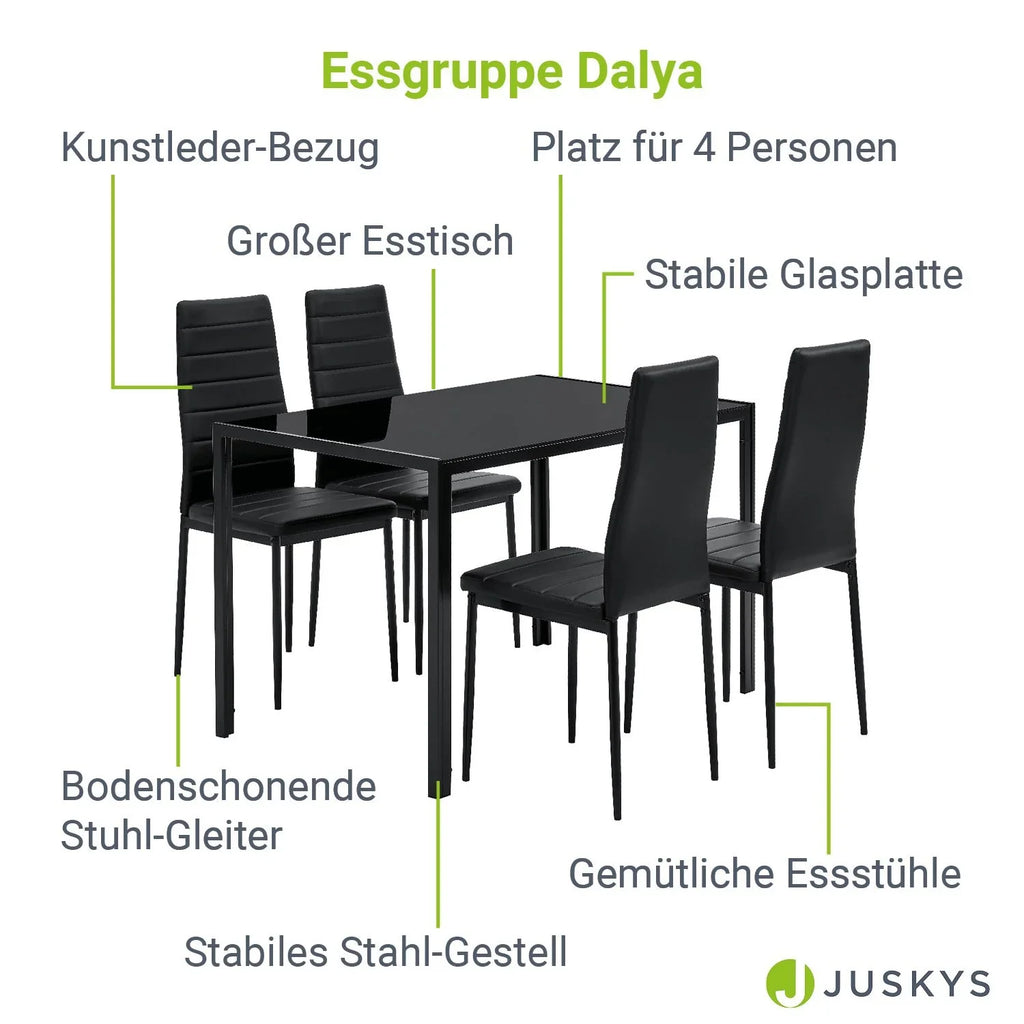 2025 Conjunto de comedor Dalya para 4 personas