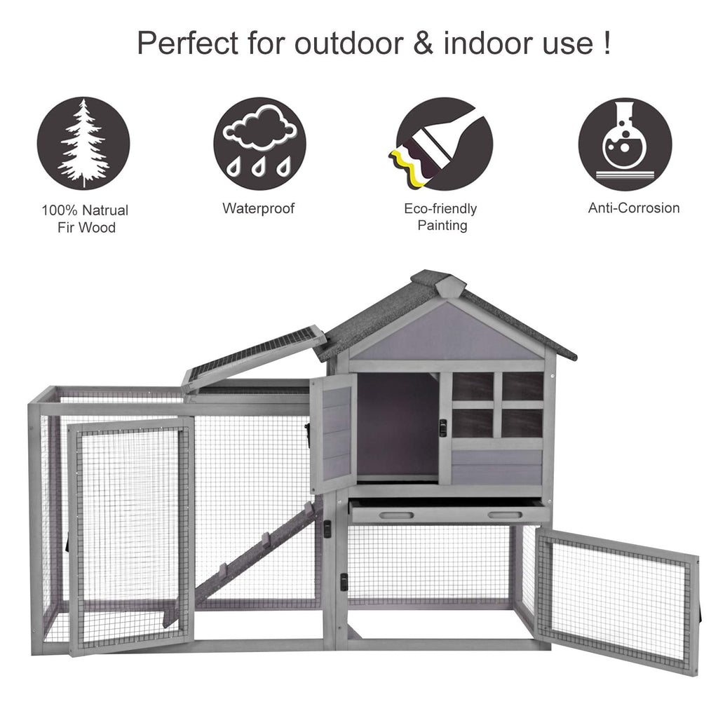 2025 Conejera para Conejos y Cobayas Indoor/Outdoor Rabbit Hut