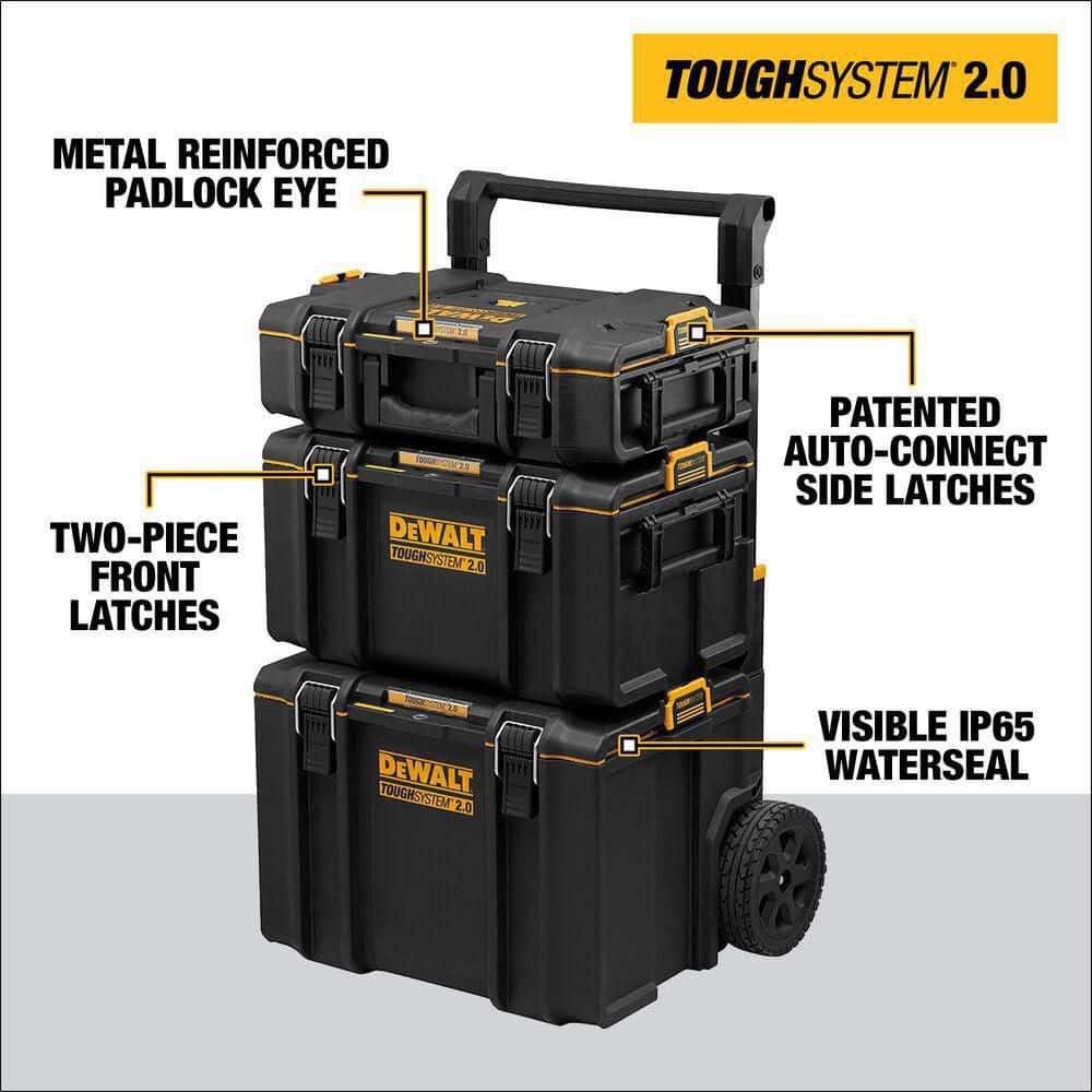 2025 Sistema de Caja de Herramientas TOUGHSYSTEM 2.0 de 24" (Juego de 3 Piezas) DWST60437