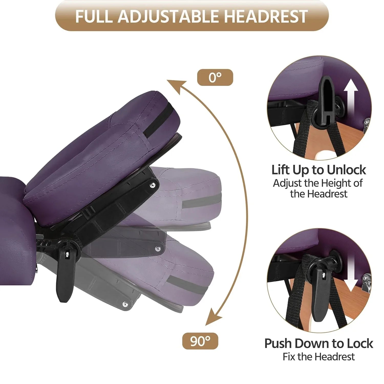 Mesa de Masajes Yaheetech – Mesa Plegable Portátil para Tratamientos, Pestañas, Spa – Mesa de Masaje Ajustable en 2 Secciones con Bolsa No Tejida, 24 pulgadas, Negra
