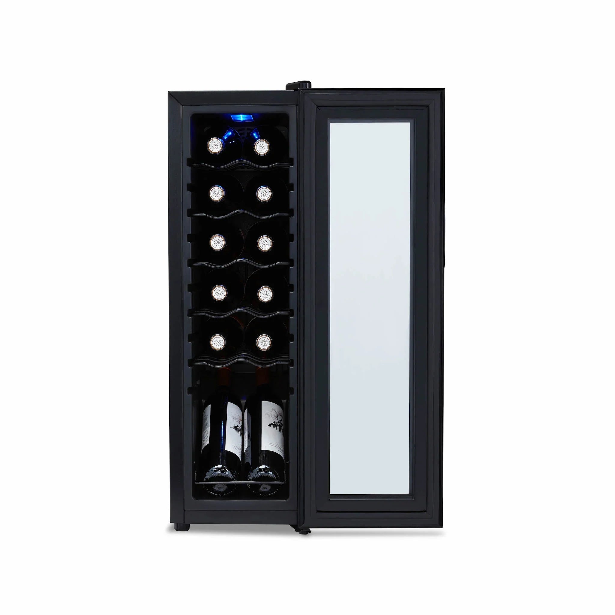 2025 Refrigerador de Vinos Independiente Newair® Negro – 12 Botellas – 13,6"