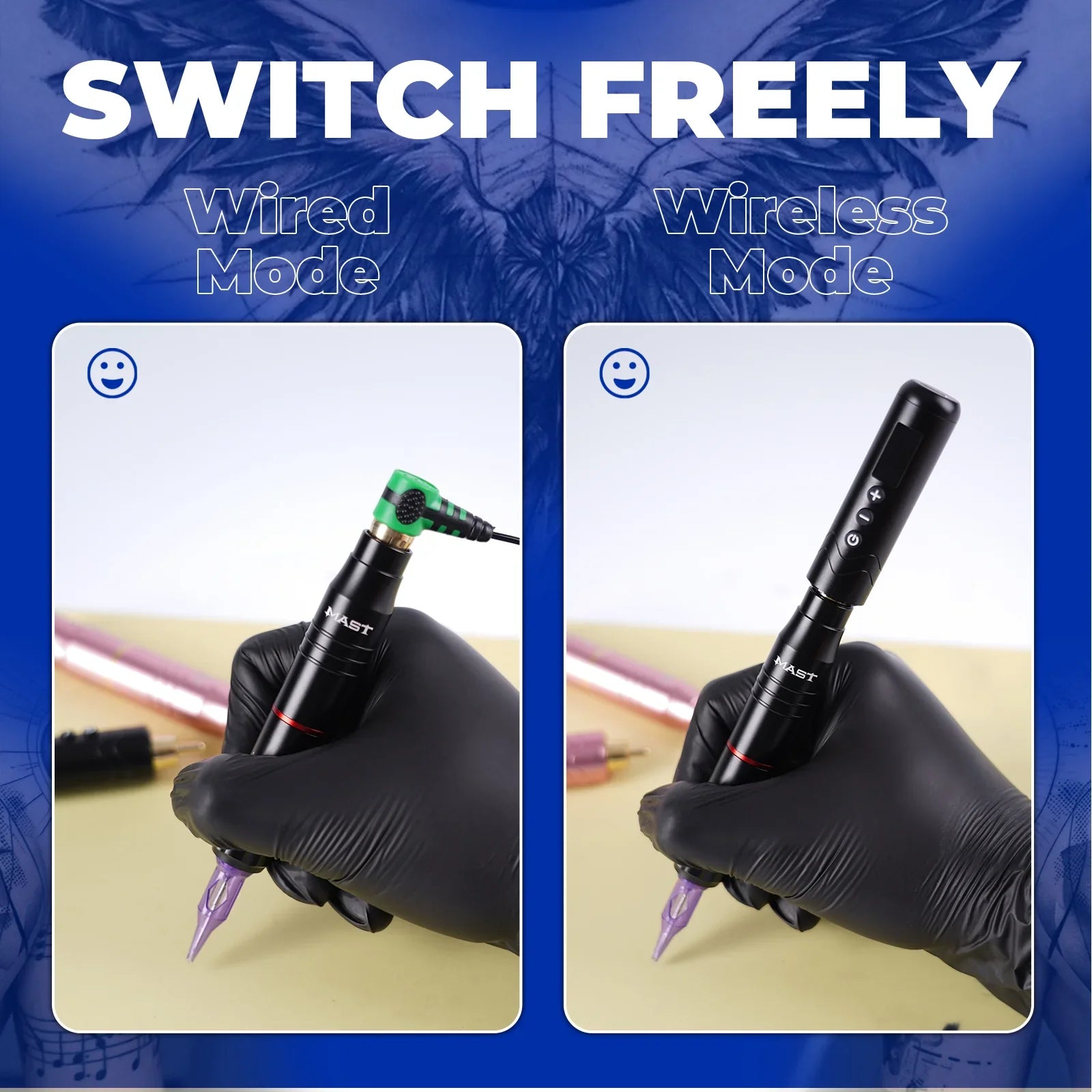 Kit de Baterías Mast Tour2 para Máquina de Tatuaje Inalámbrica tipo Bolígrafo