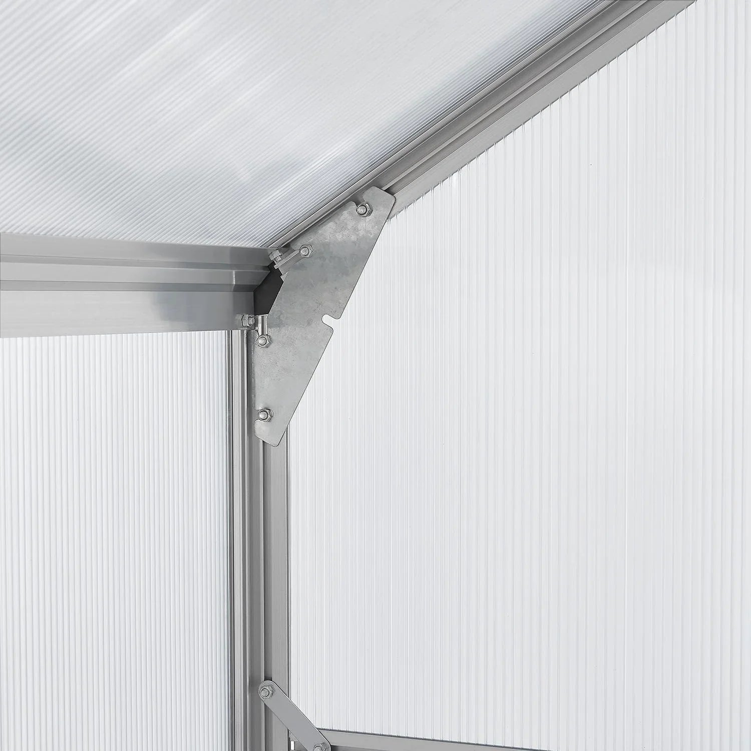 2025 Invernadero de jardín de aluminio con base – Ideal para frutas, verduras y resguardo invernal