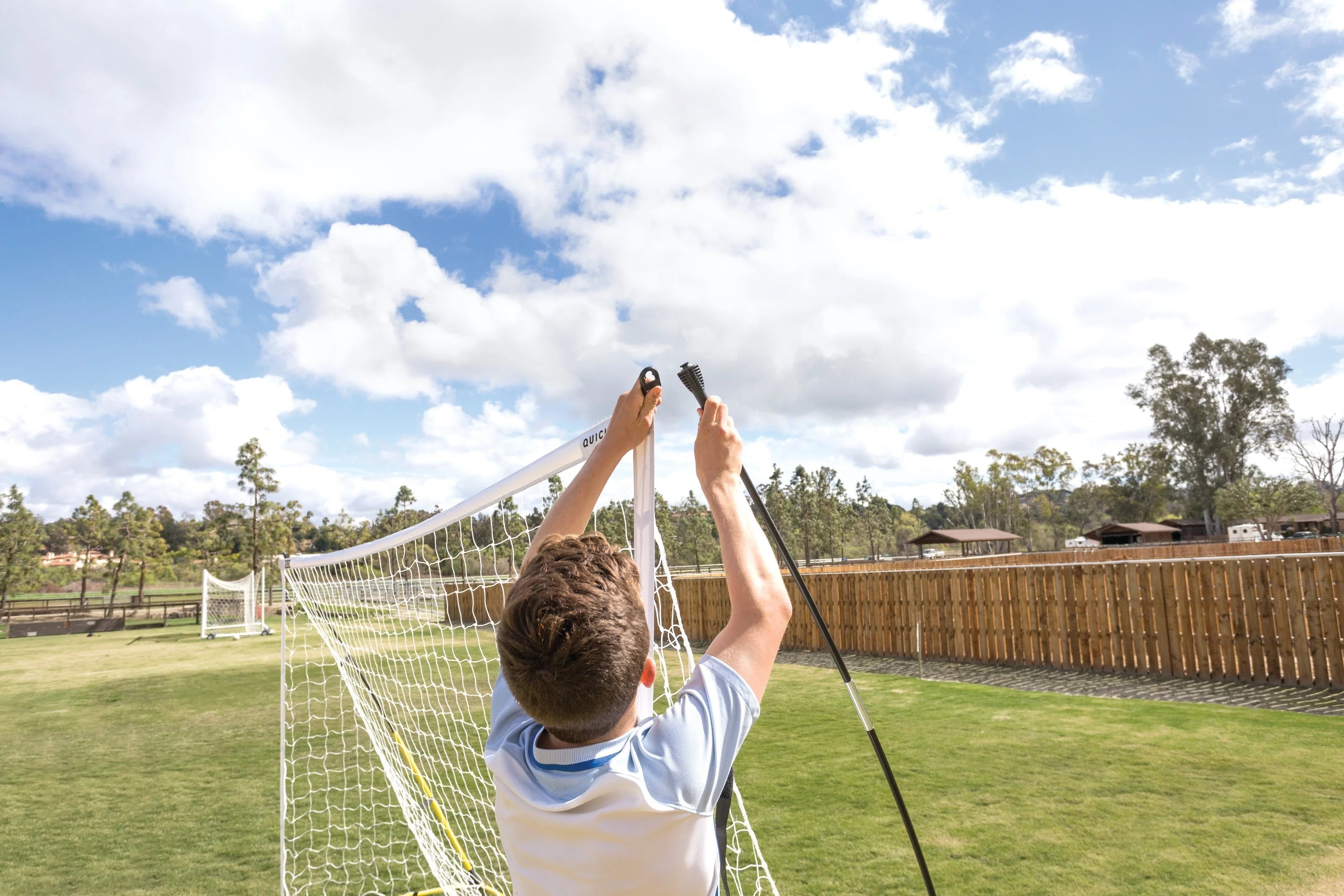 2025 Portería de Fútbol Portátil y Duradera SKLZ Quickster, 12′ x 6′
