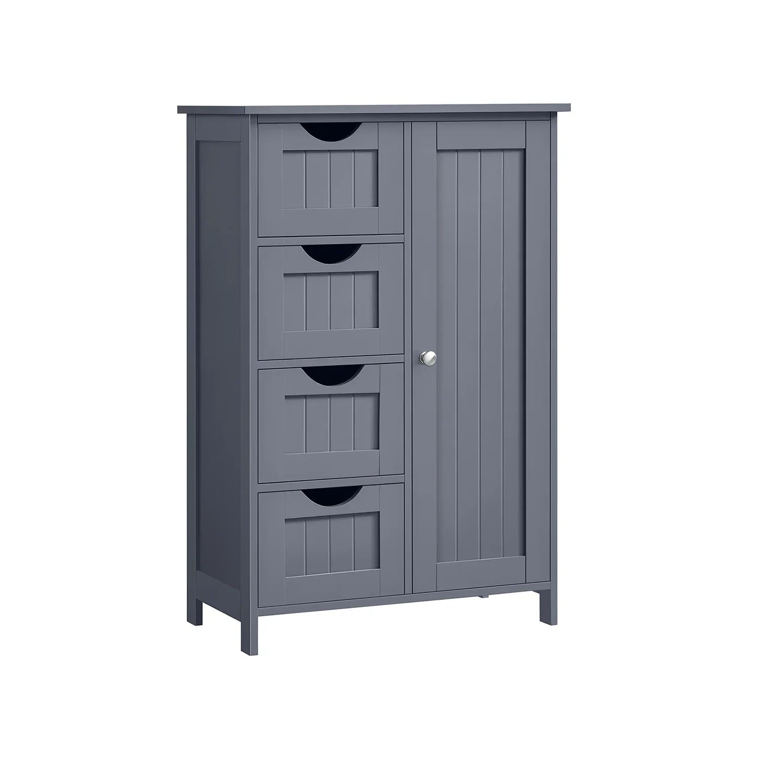 Armario de Baño Estrecho Cómoda con Cajones Estante Ajustable