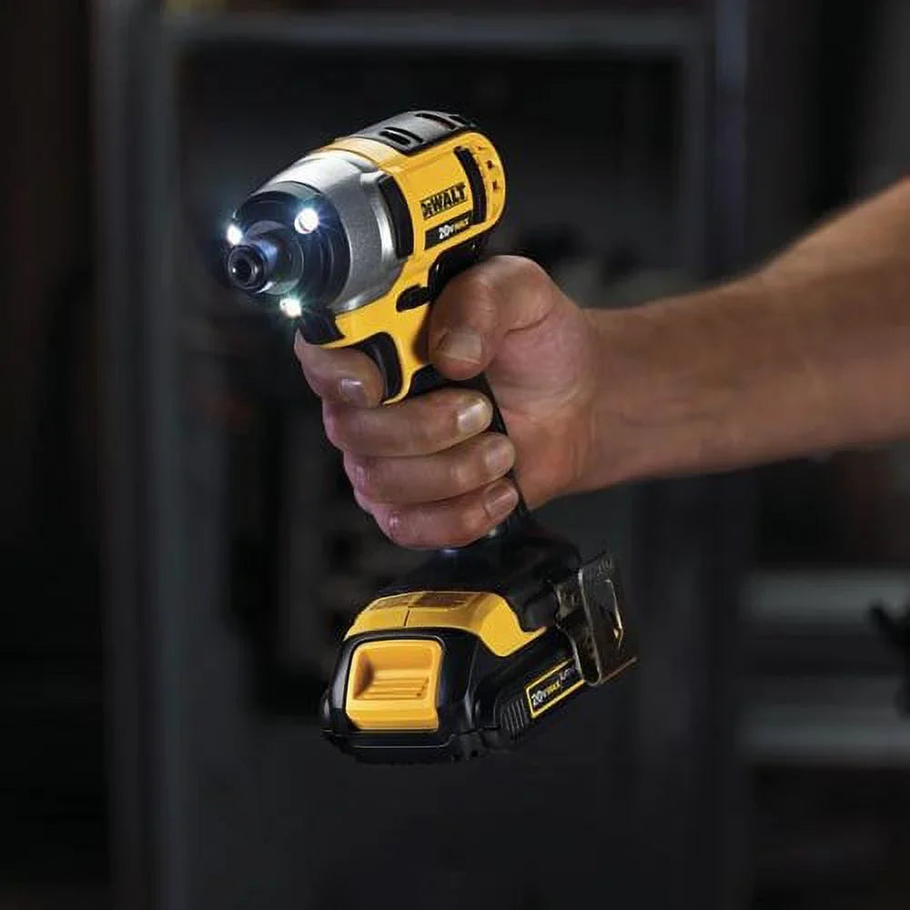 2025 DEWALT DCK240C2 Kit Combinado 20V MAX Taladro y Atornillador de Impacto Inalámbricos con (2) Baterías de 1,3 Ah, Cargador y Bolsa
