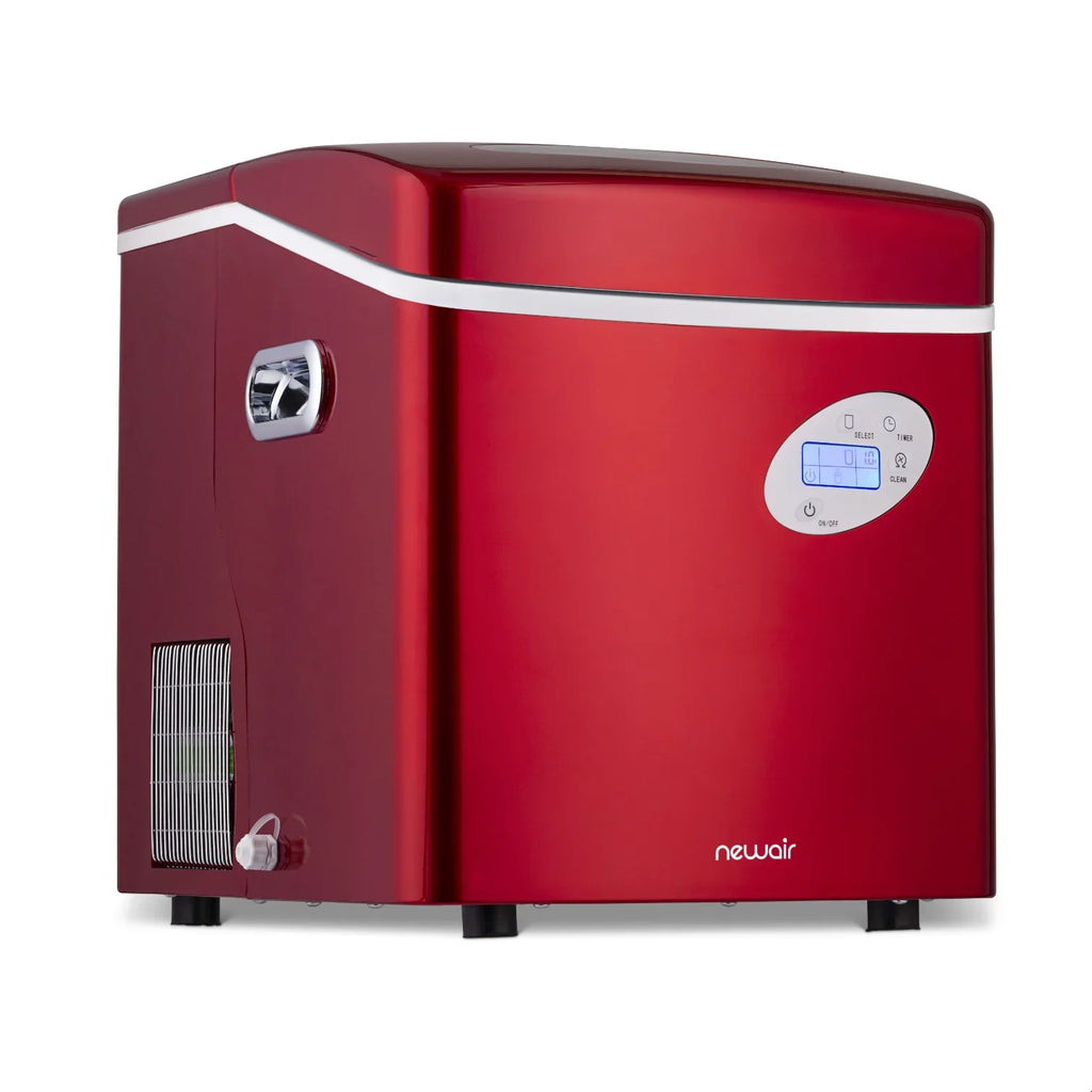 2025 Máquina de Hielo de Encimera Newair® – Cubos de Hielo en Forma de Bala, Rojo