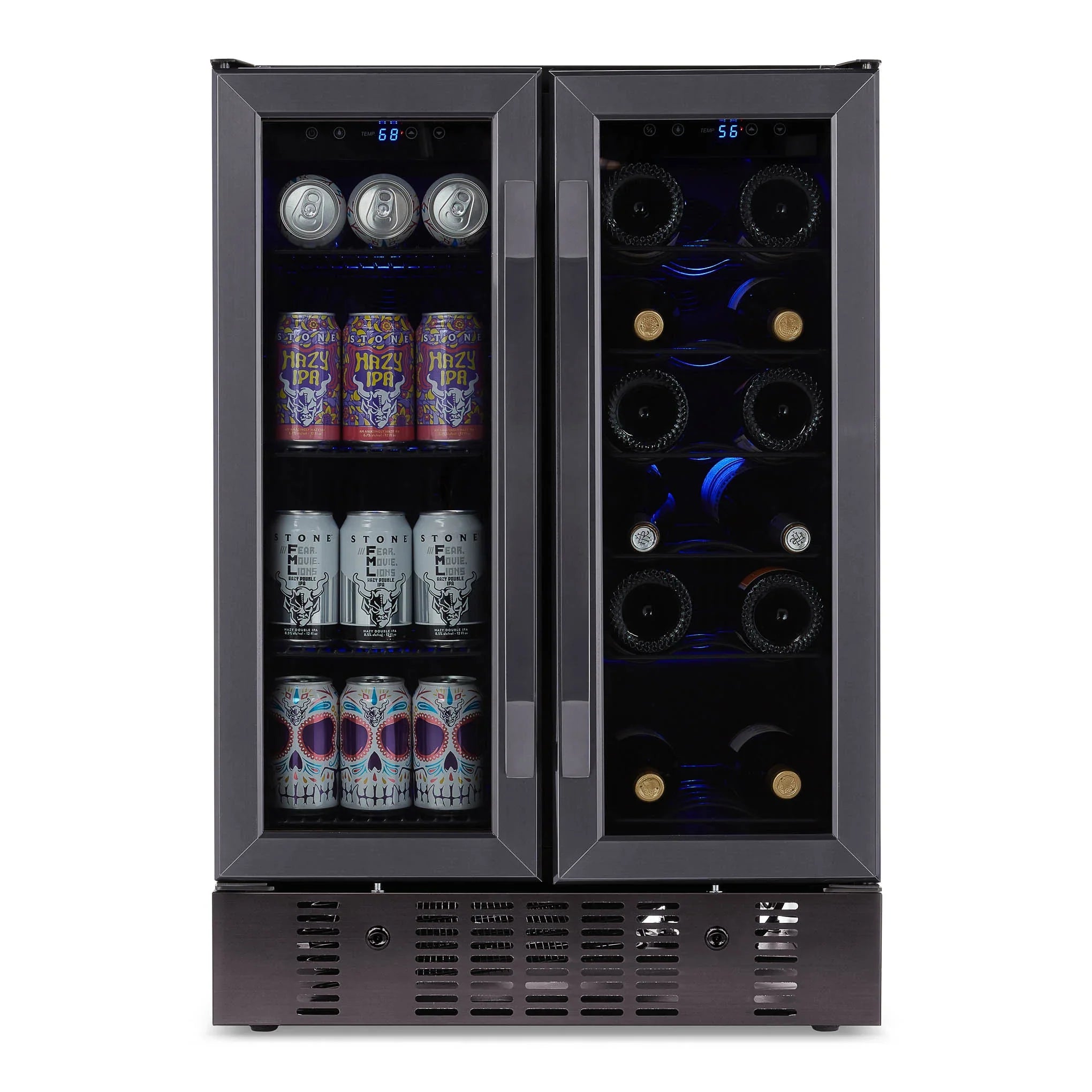 2025 Newair® Refrigerador Empotrable de Doble Zona – 60 Latas y 18 Botellas – 24"
