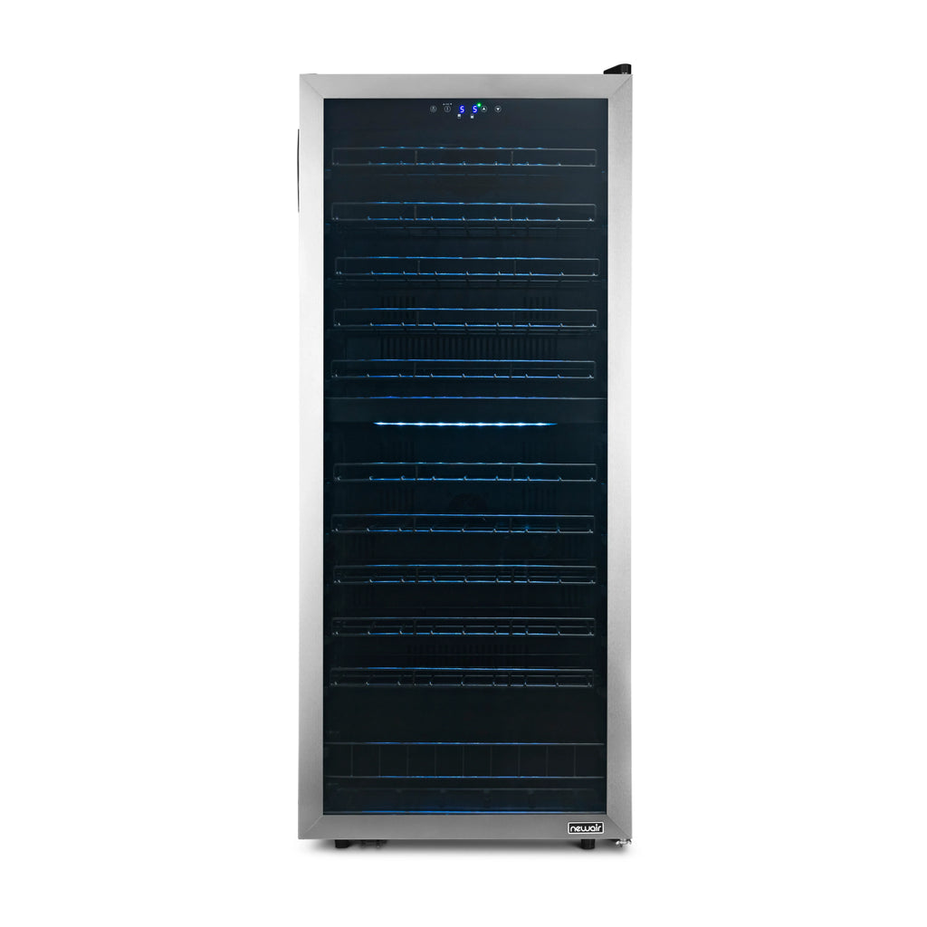 2025 Refrigerador de Vinos Independiente Newair® de Acero Inoxidable – 98 Botellas – 23" con Doble Zona