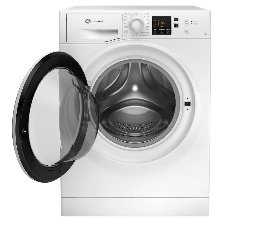 2025 Bauknecht BPW 814 A Lavadora de carga frontal / 8 kg / Eliminación potente de manchas / Clean Plus / Ciclo corto 45' / Anti-Alergia Plus / Detección automática de carga / Opción Extra Touch, Blanco