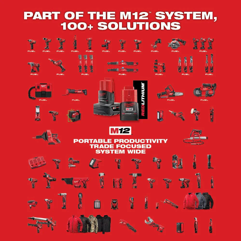 2025 Herramienta Multifunción Inalámbrica Milwaukee M12™ – Precisión y Potencia en Espacios Reducidos