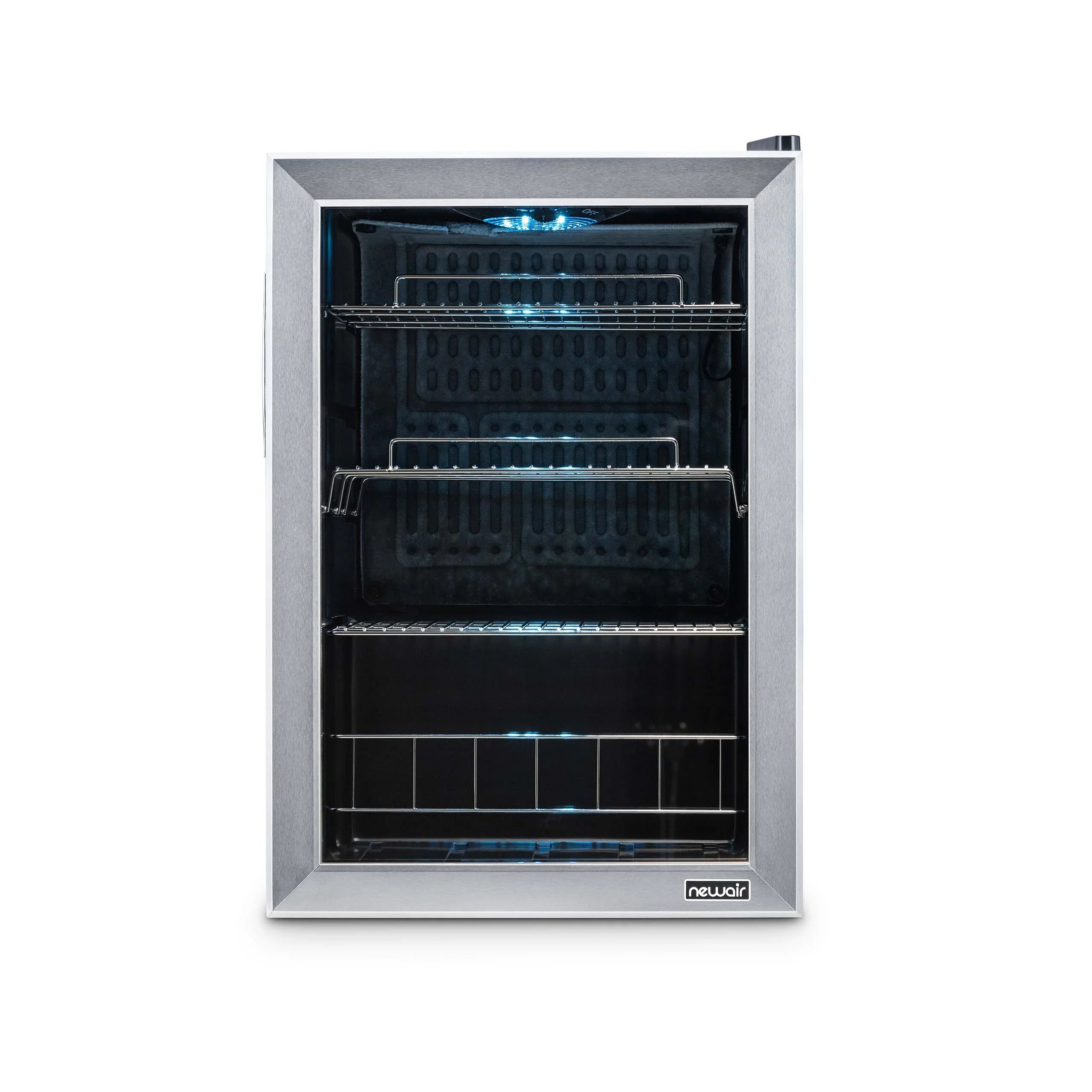 2025 Newair® Refrigerador de Bebidas Independiente de Acero Inoxidable – 90 Latas – 17”