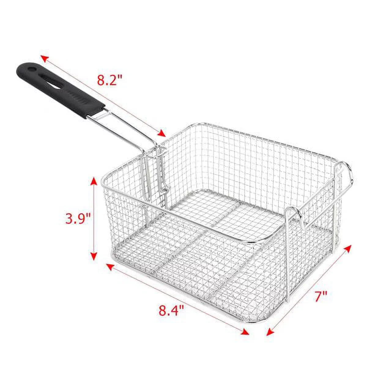 Freidora eléctrica de sobremesa con doble tanque de acero inoxidable - Gran capacidad - Electrodoméstico de sobremesa - Freidora industrial con tanque grande para papas fritas (12.7 cuartos/12 L, 5000 W)