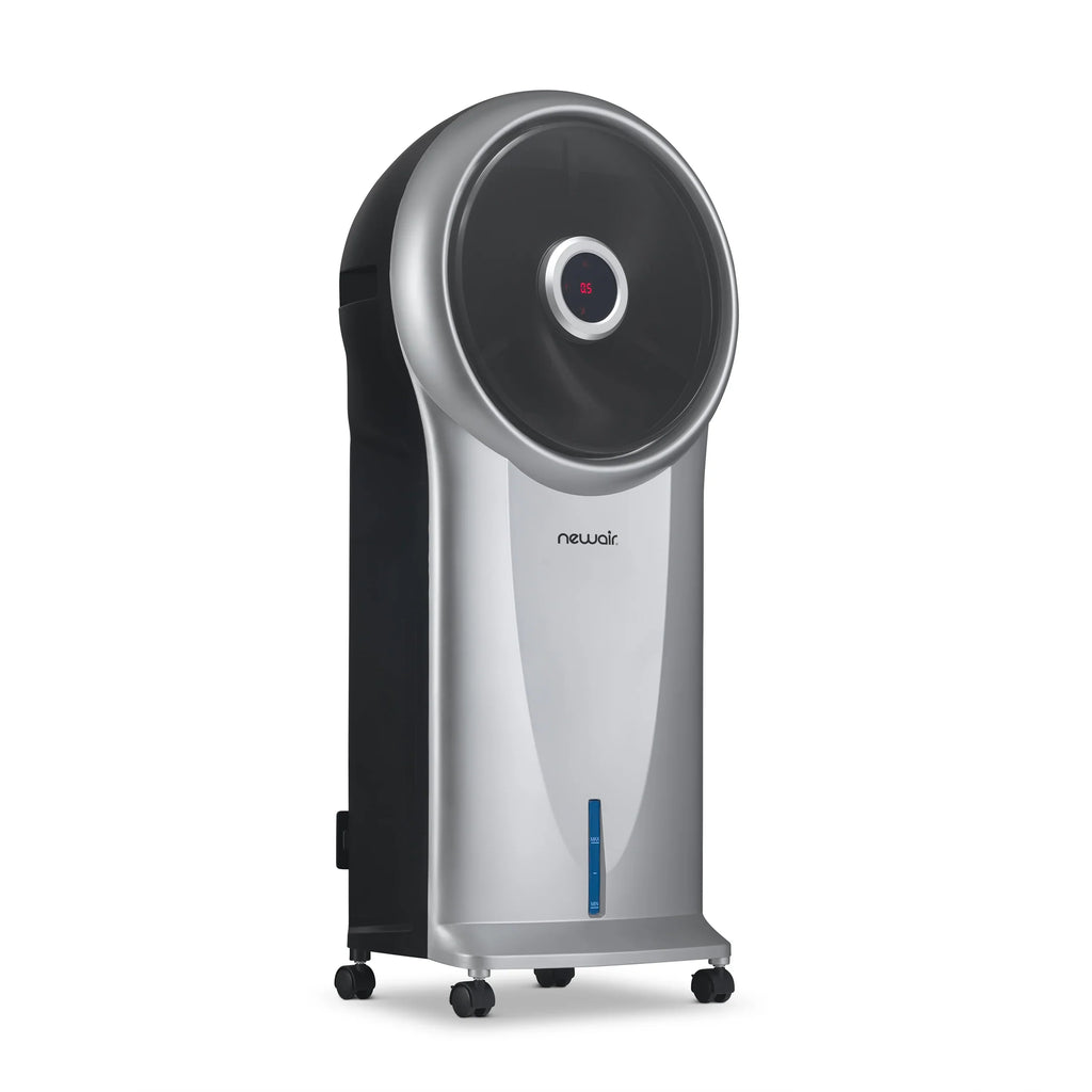 2025 Newair® Enfriador de Aire Evaporativo y Ventilador Portátil 470 CFM – Plateado