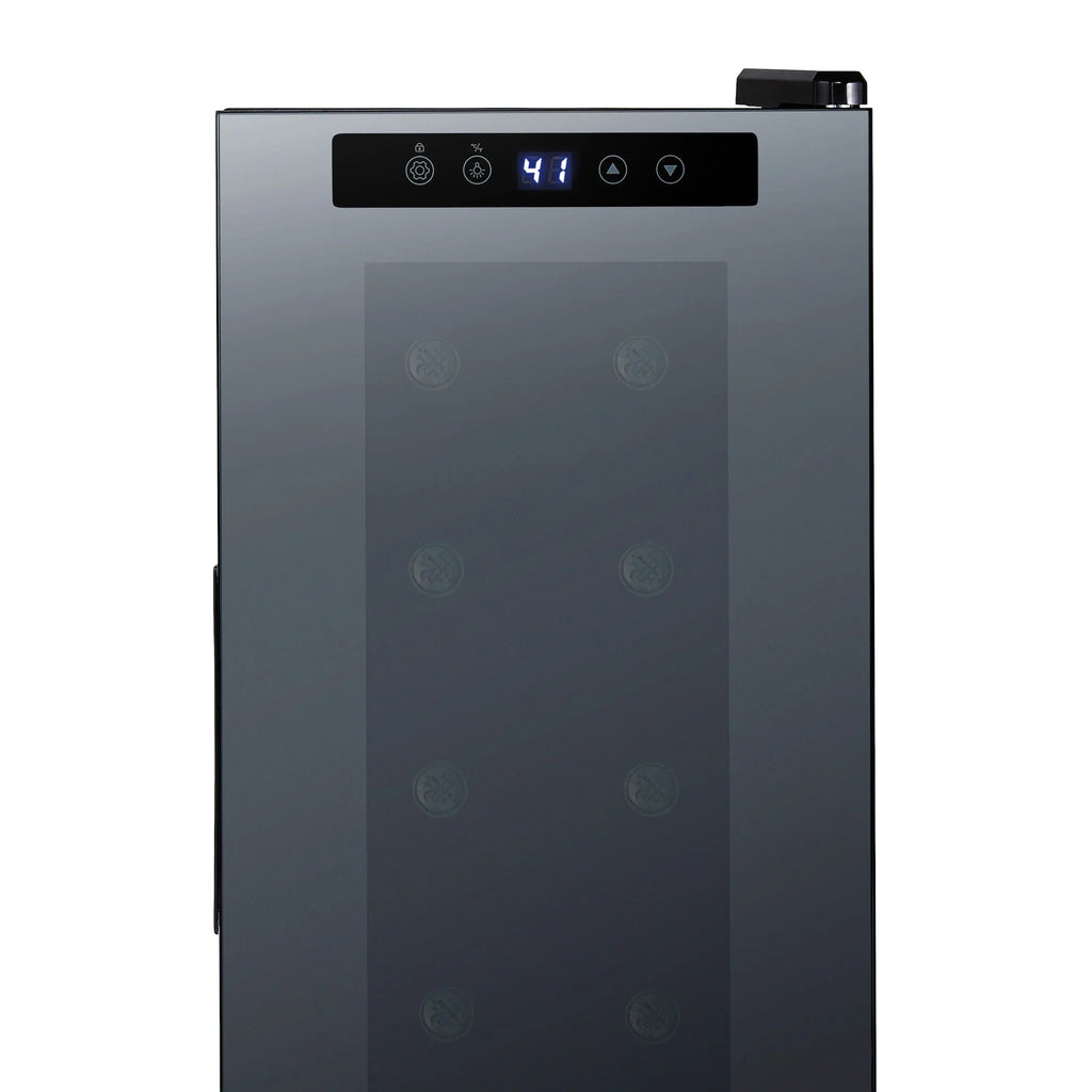 2025 Refrigerador de Vinos Independiente Newair® Negro – 12 Botellas – 13,6"
