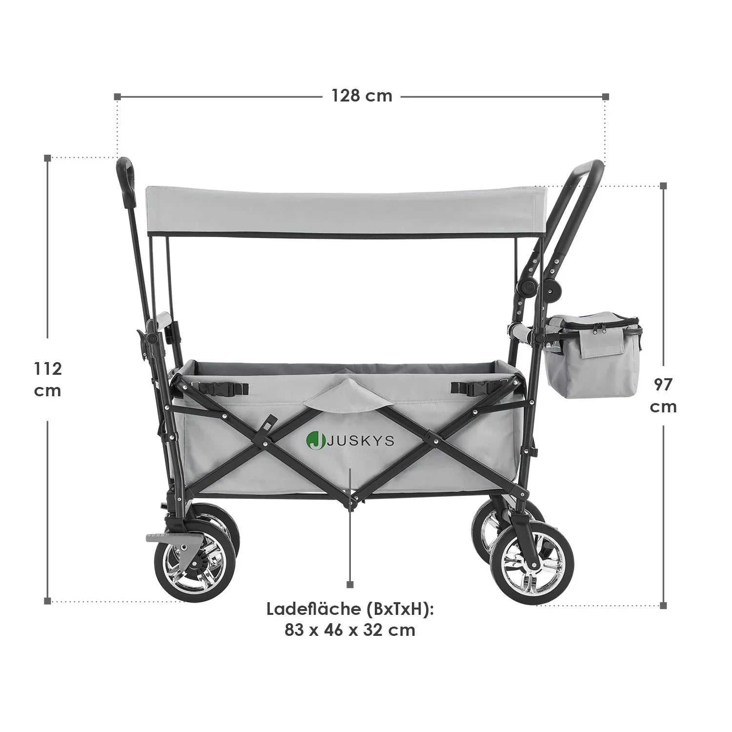 2025 Carro plegable con techo y bolsa