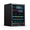 2025 Refrigerador Empotrable Newair® de 177 Latas – 24” – Acero Inoxidable Negro