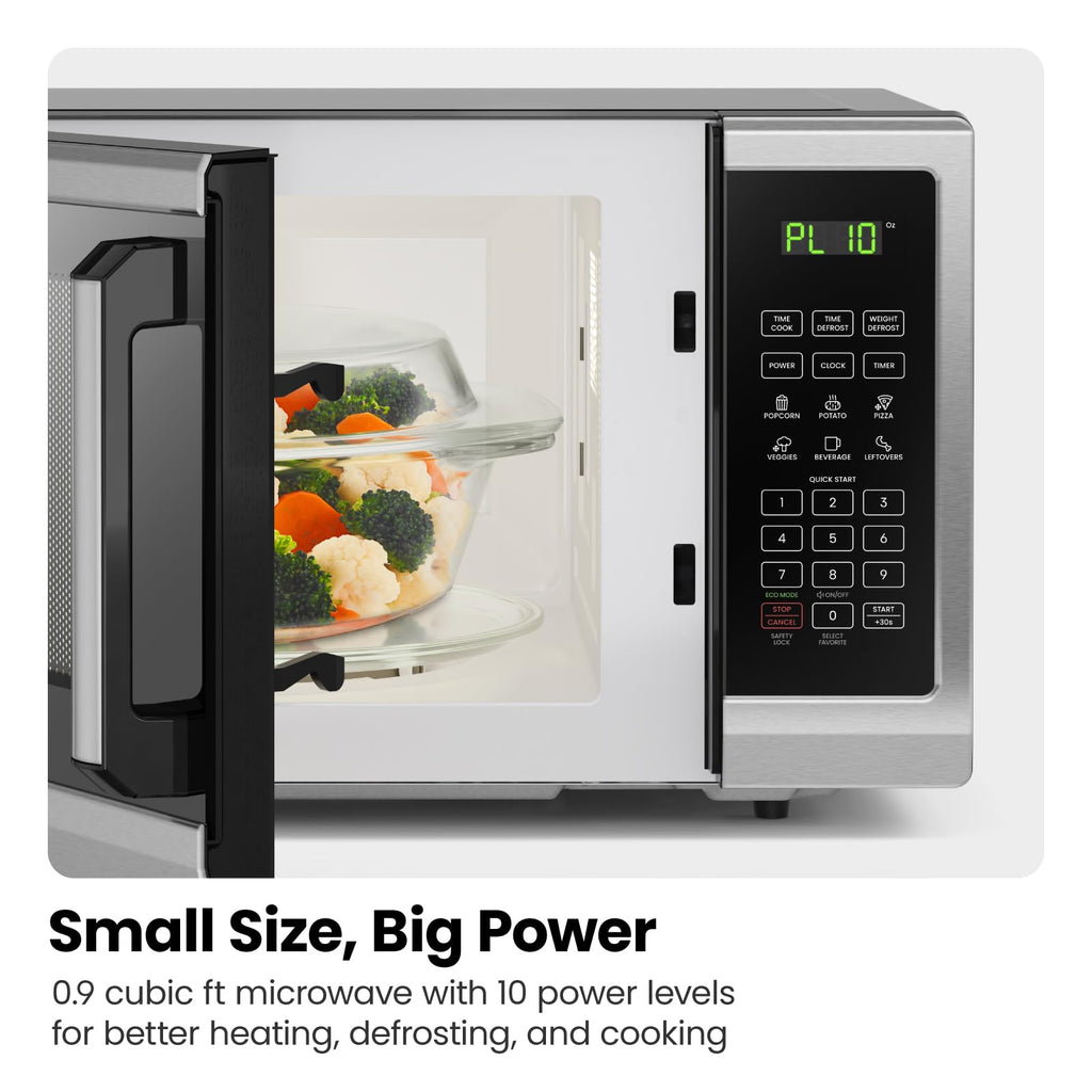 2025 Microondas de Encimera Chefman Essentials de Acero Inoxidable