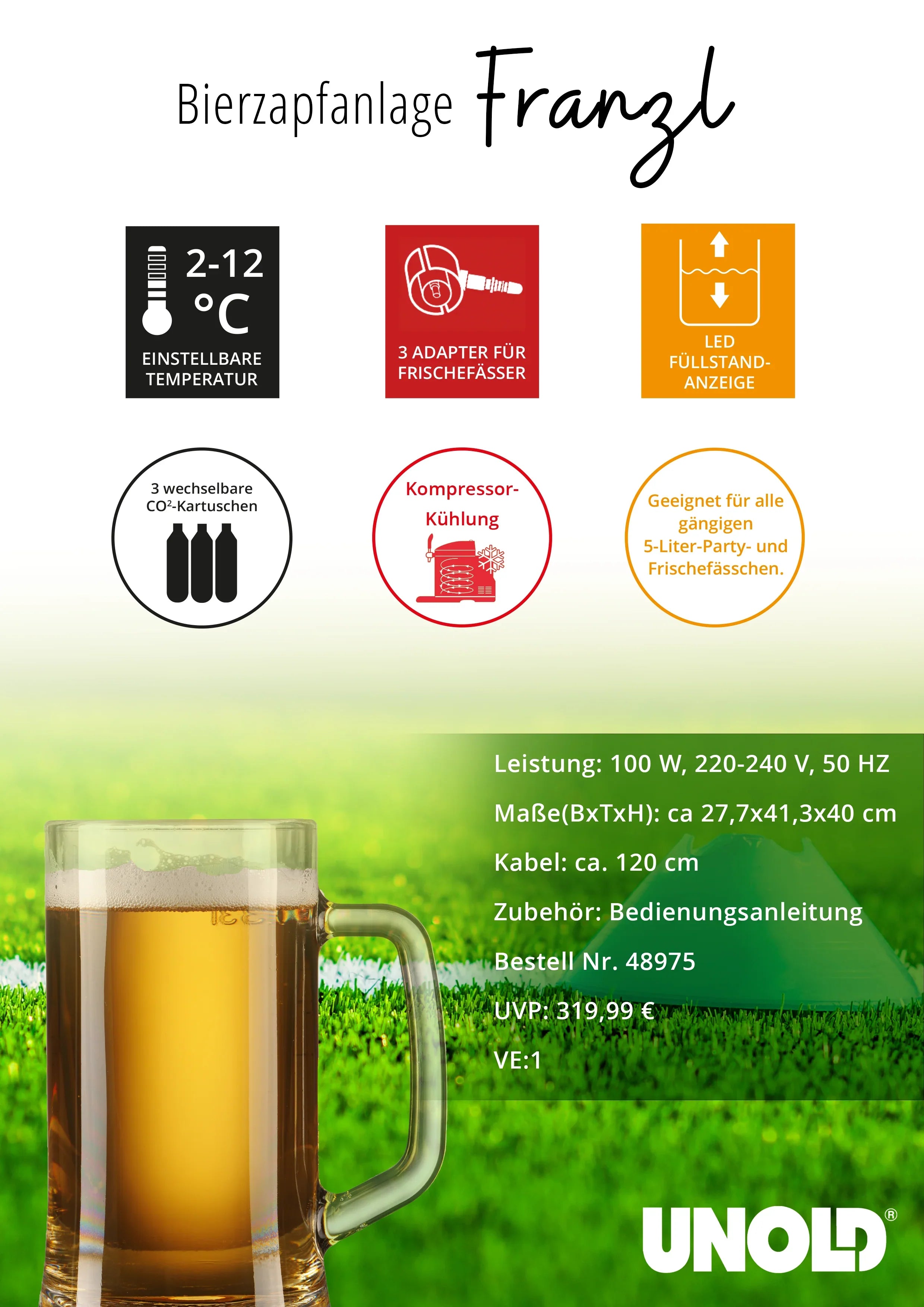 2025 Dispensador de cerveza Franzl