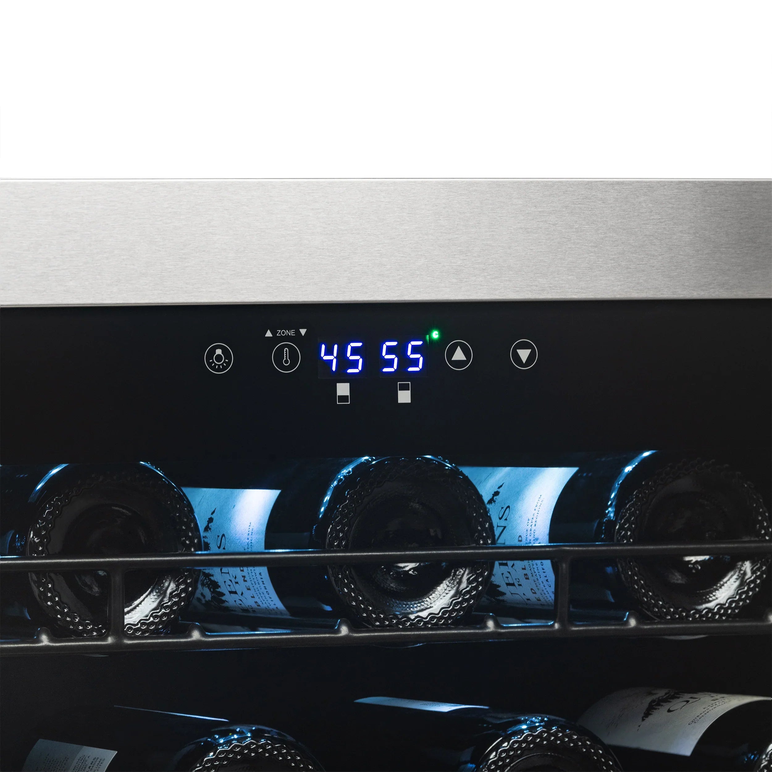 2025 Refrigerador de Vinos Independiente Newair® de Acero Inoxidable – 76 Botellas – 23" con Doble Zona
