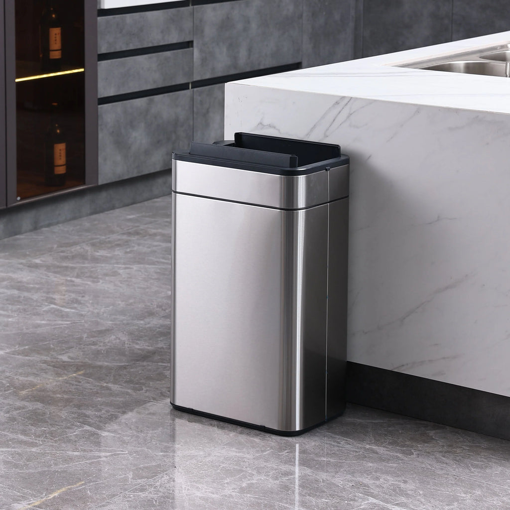 2025 Tacho de basura sensor alas 50L acero