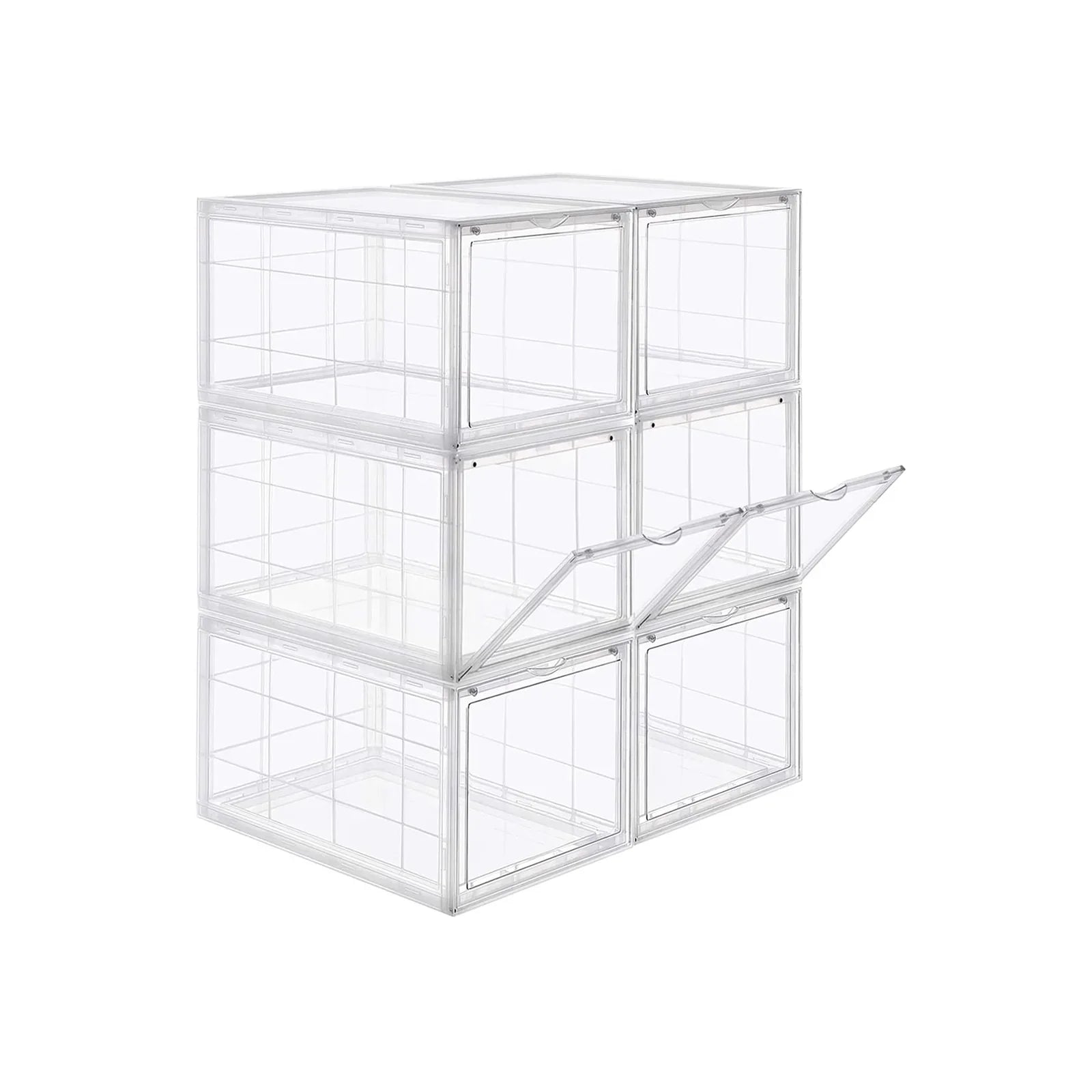 Cajas de Zapatos Apilables de Plástico