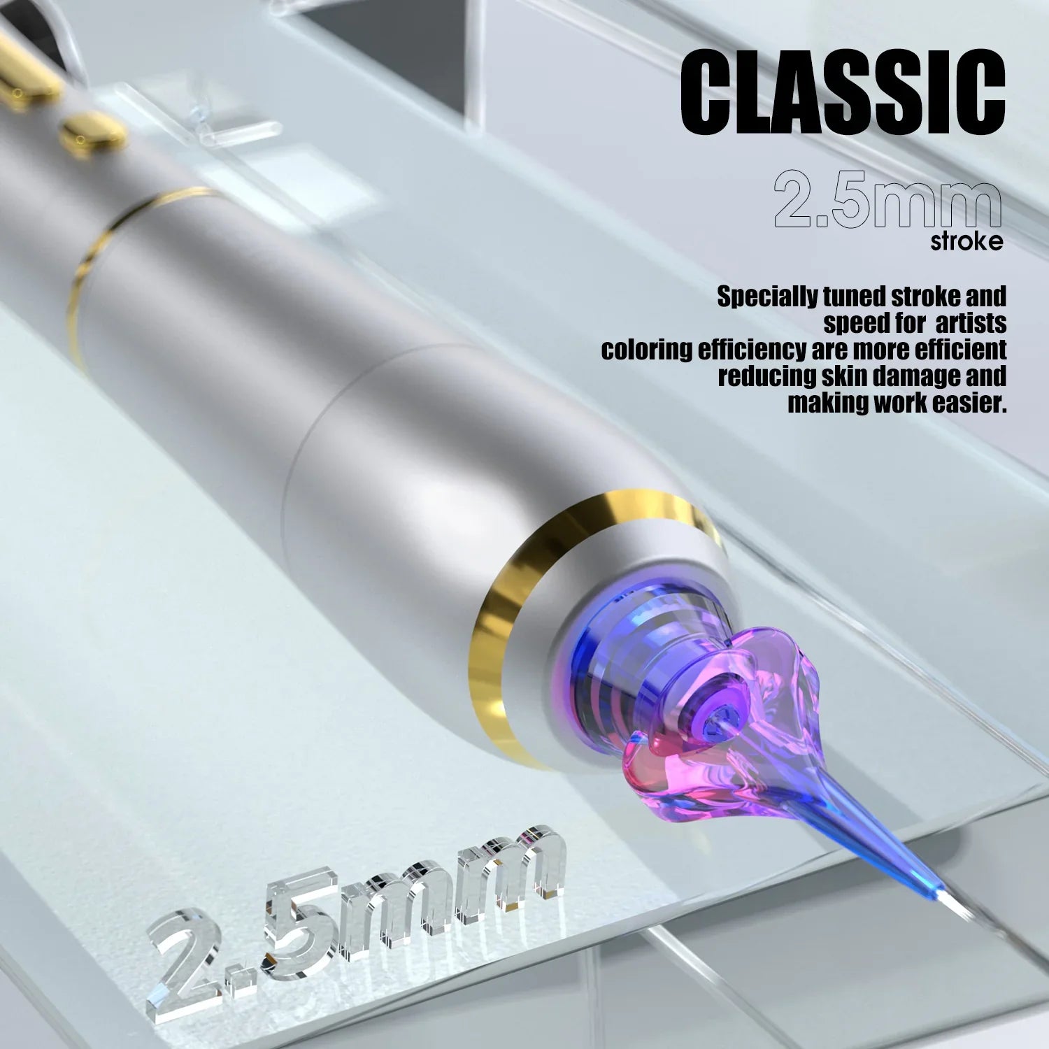 Máquina de Tatuaje Pen Inalámbrica Mast P40 con Recorrido de 2.5 mm