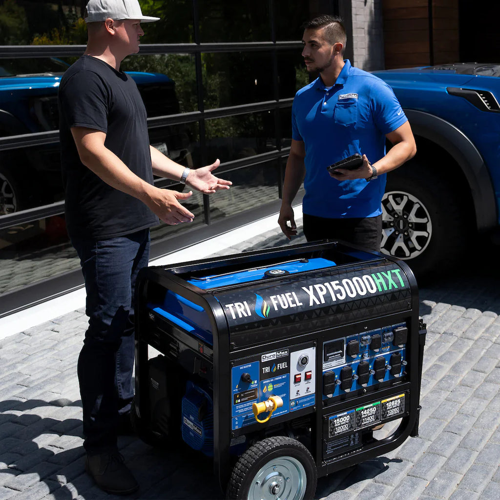 Generador Portátil Trifuel 15 000 W con Arranque Eléctrico